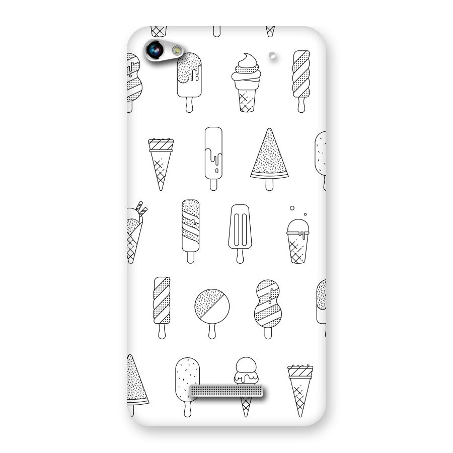 Ice Cream Lines Back Case for Micromax Hue 2