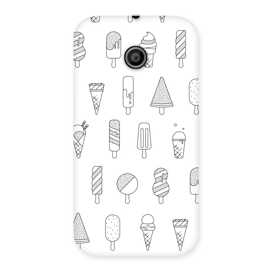 Ice Cream Lines Back Case for Moto E