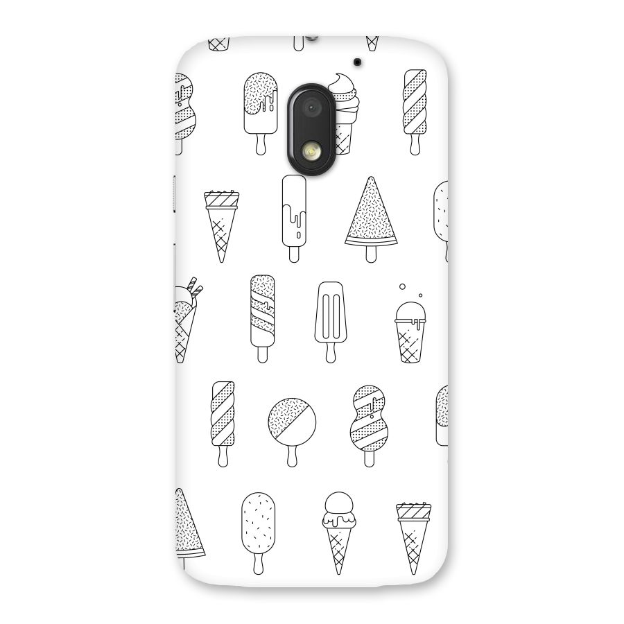 Ice Cream Lines Back Case for Moto E3 Power