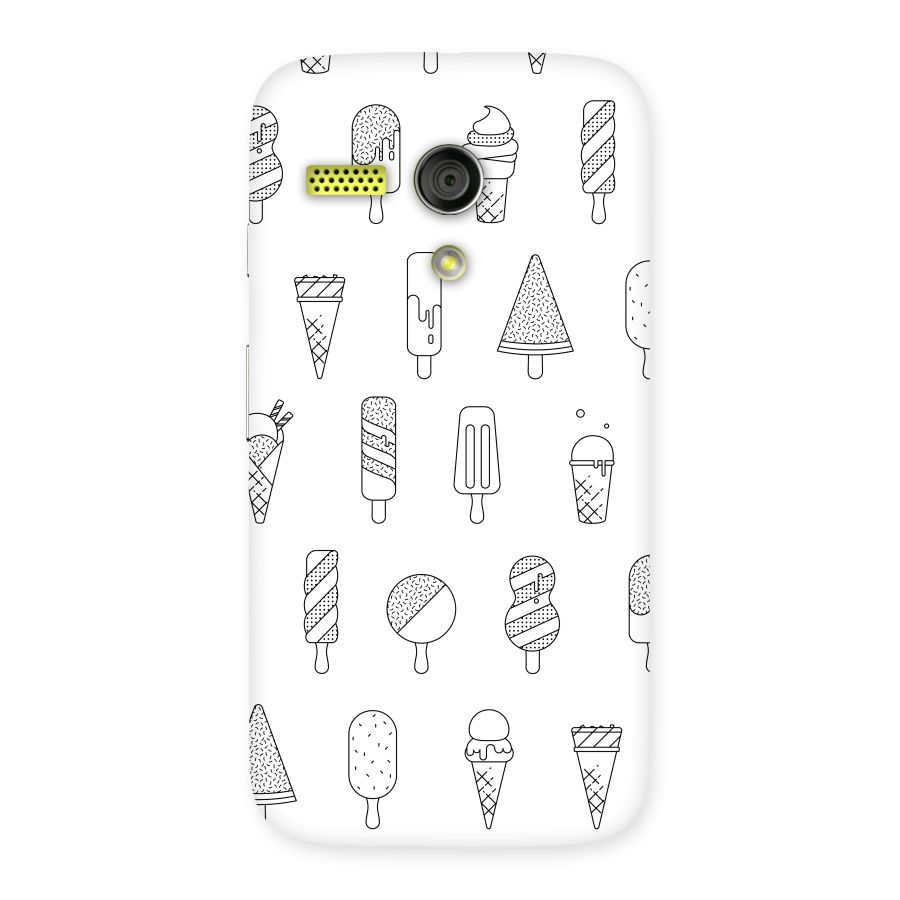 Ice Cream Lines Back Case for Moto G