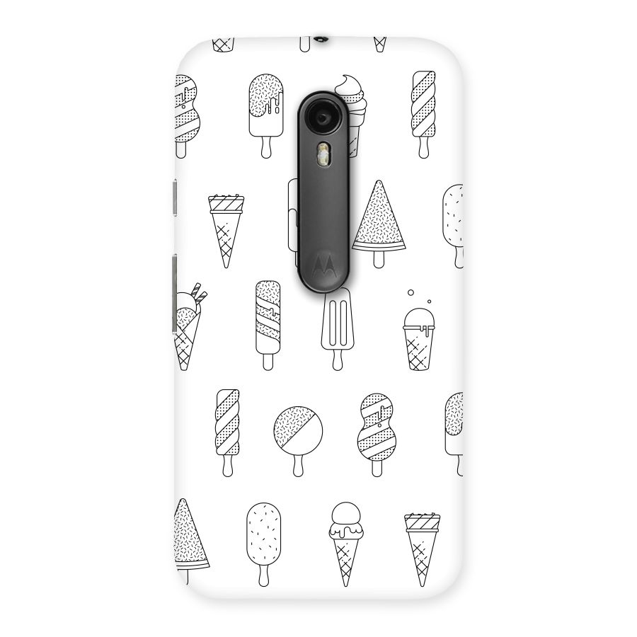 Ice Cream Lines Back Case for Moto G Turbo
