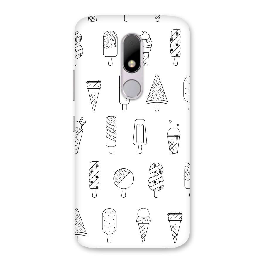 Ice Cream Lines Back Case for Moto M