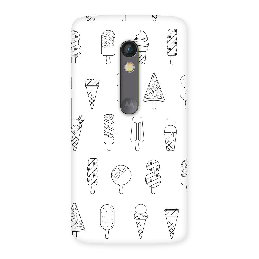 Ice Cream Lines Back Case for Moto X Play