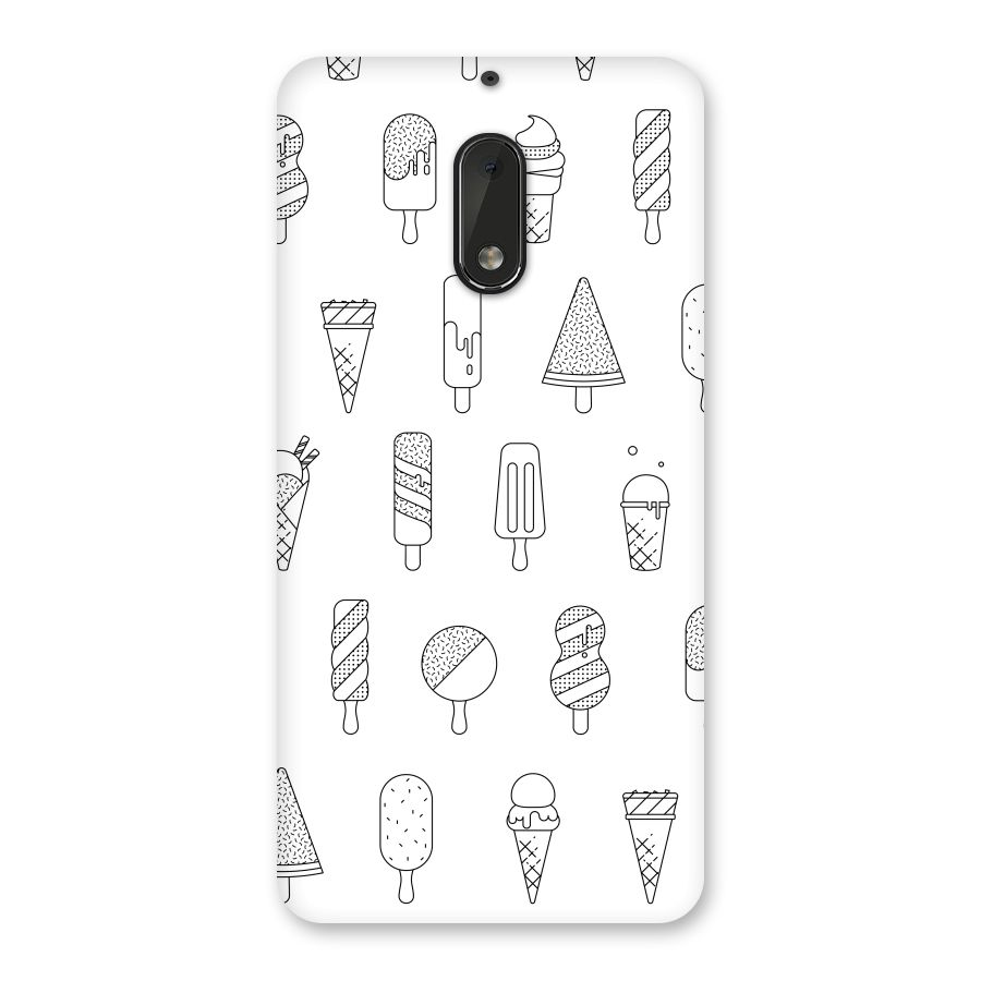 Ice Cream Lines Back Case for Nokia 6