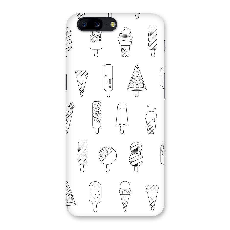 Ice Cream Lines Back Case for OnePlus 5