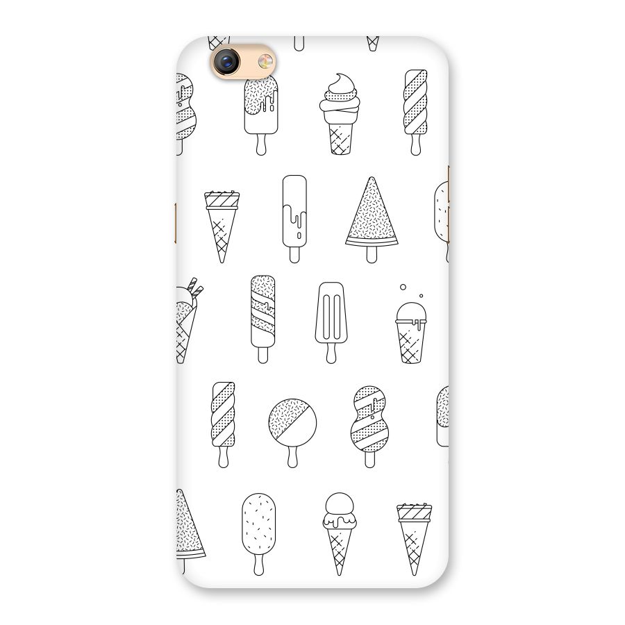 Ice Cream Lines Back Case for Oppo F3 Plus