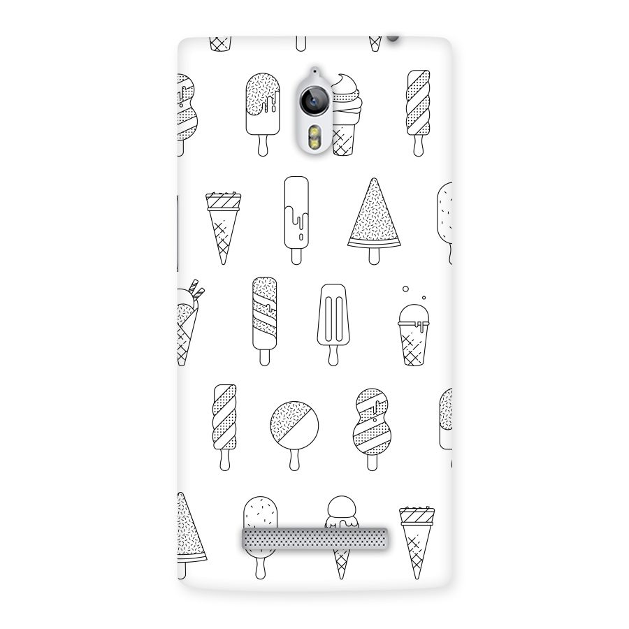 Ice Cream Lines Back Case for Oppo Find 7