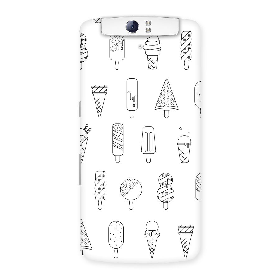 Ice Cream Lines Back Case for Oppo N1
