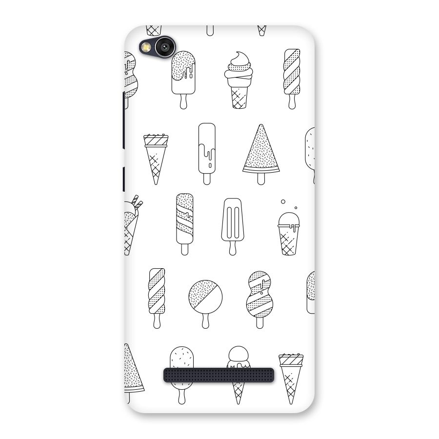 Ice Cream Lines Back Case for Redmi 4A