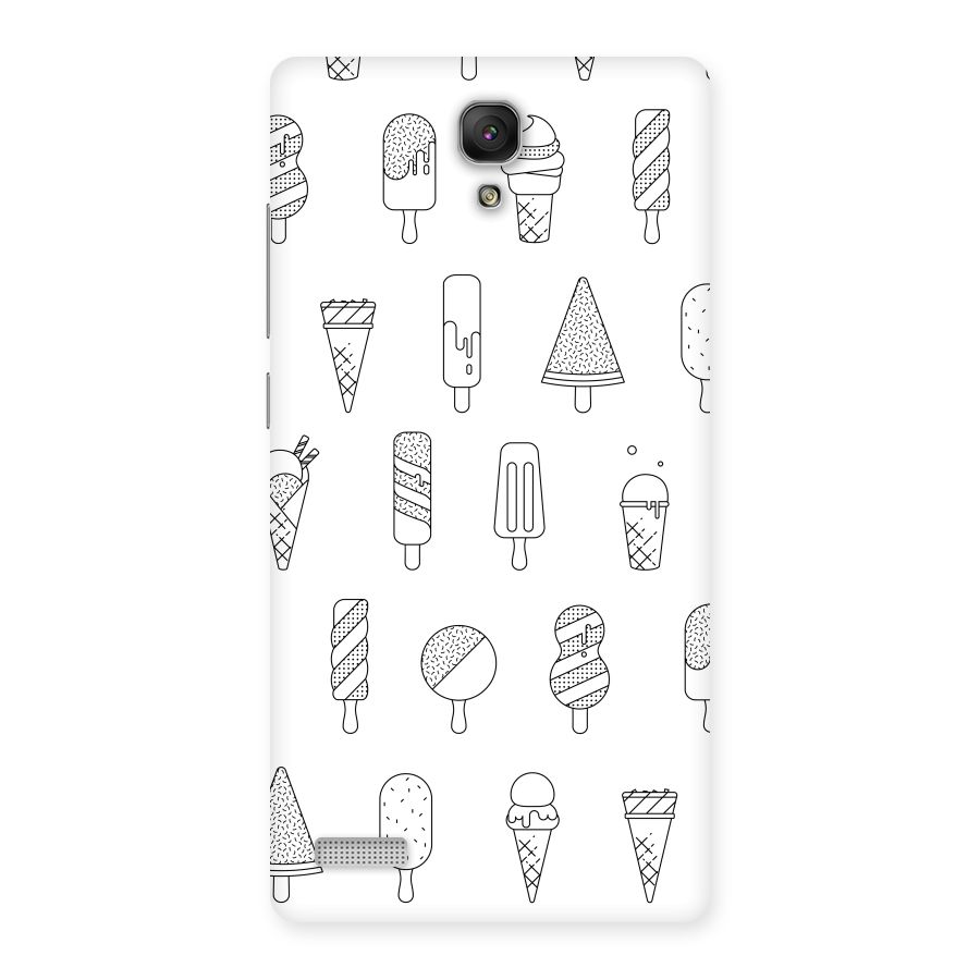 Ice Cream Lines Back Case for Redmi Note