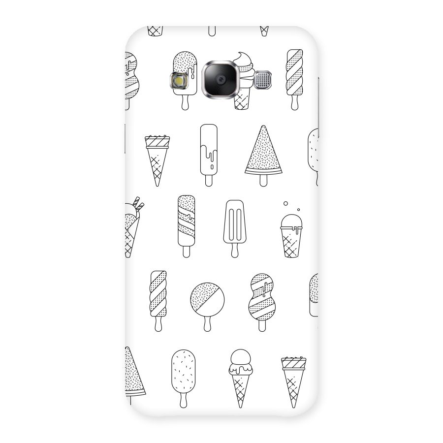 Ice Cream Lines Back Case for Samsung Galaxy E5