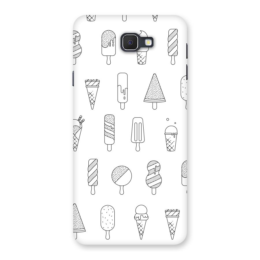 Ice Cream Lines Back Case for Samsung Galaxy J7 Prime