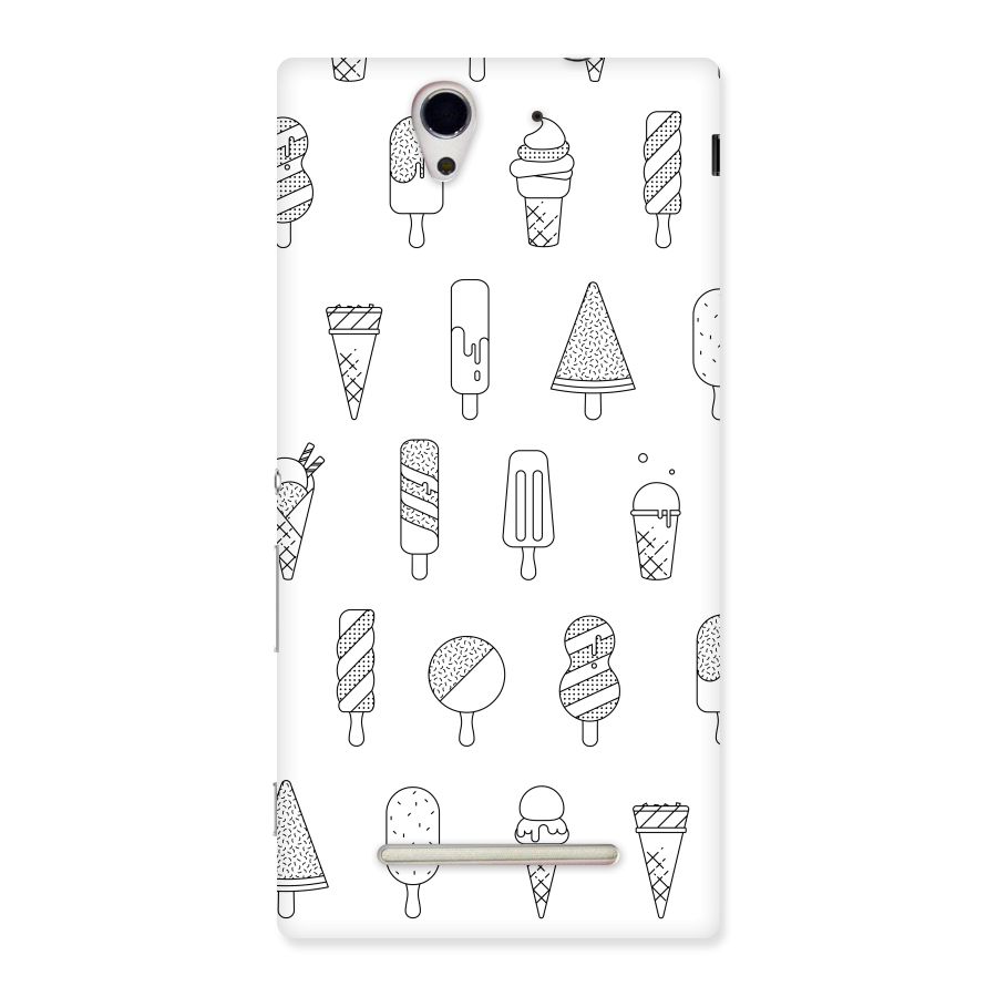 Ice Cream Lines Back Case for Sony Xperia C3