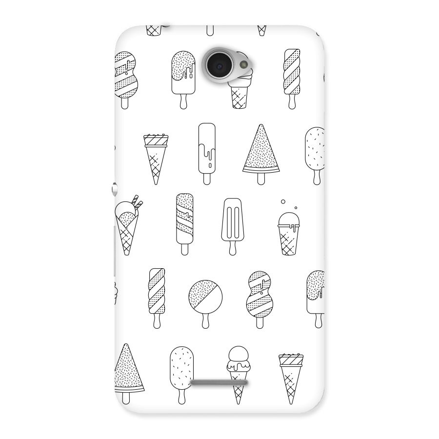 Ice Cream Lines Back Case for Sony Xperia E4