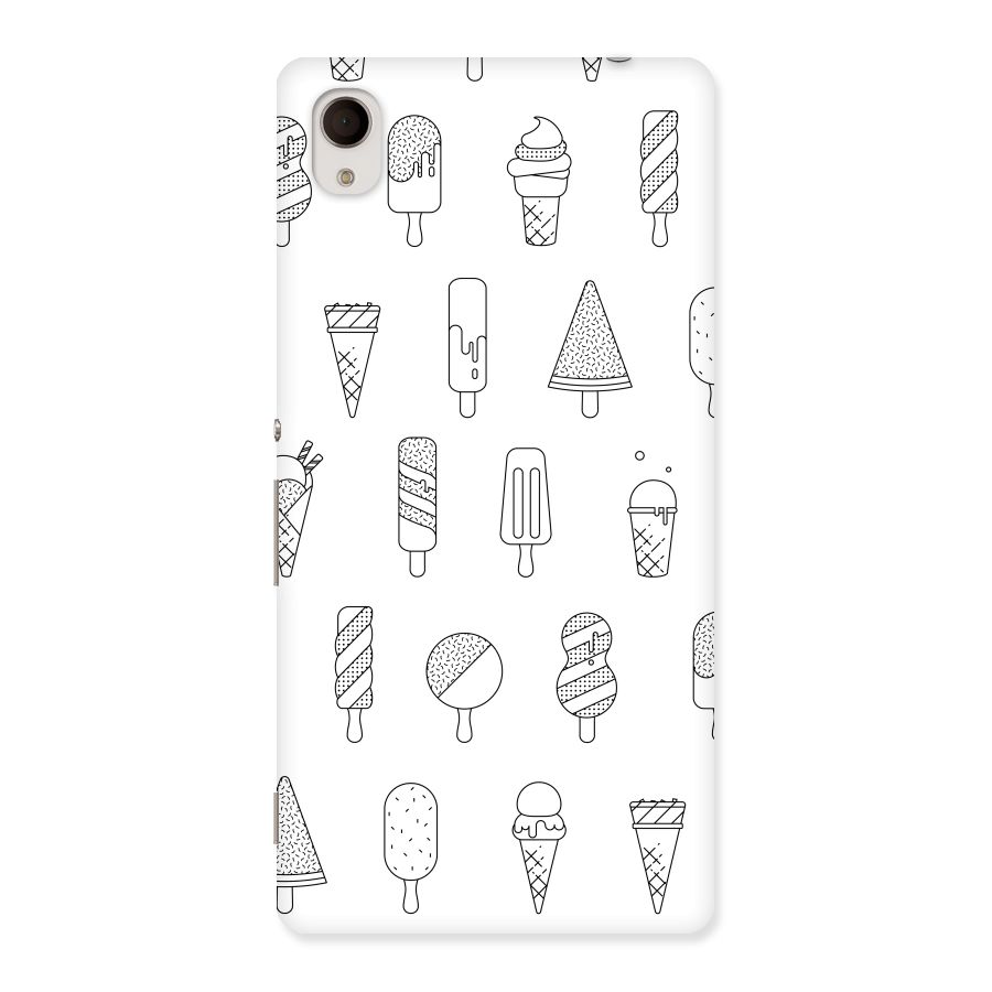 Ice Cream Lines Back Case for Sony Xperia M4