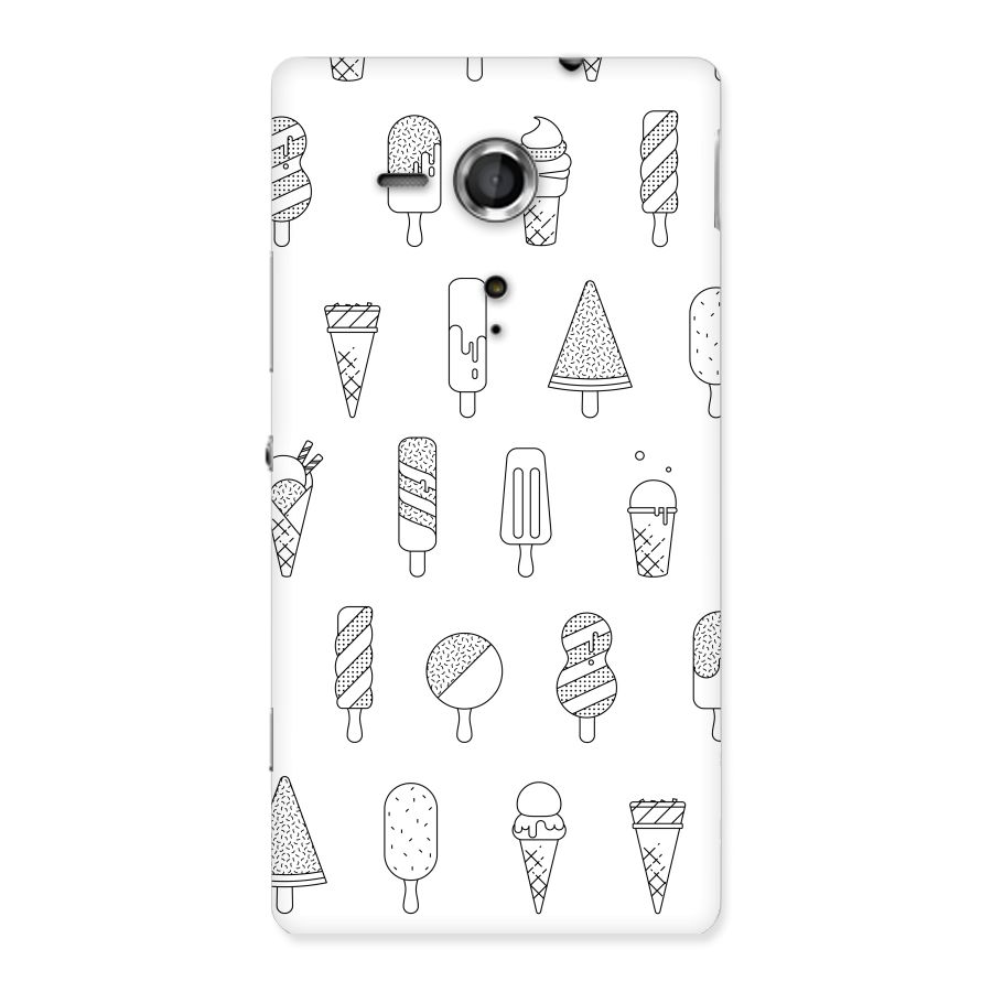 Ice Cream Lines Back Case for Sony Xperia SP