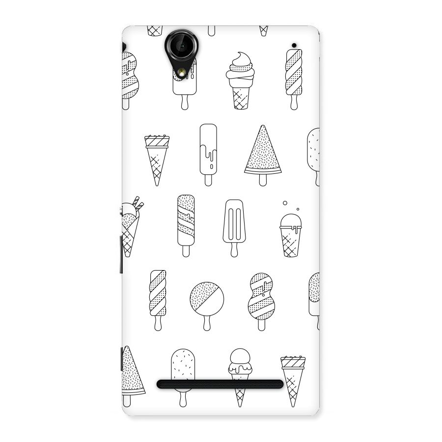 Ice Cream Lines Back Case for Sony Xperia T2