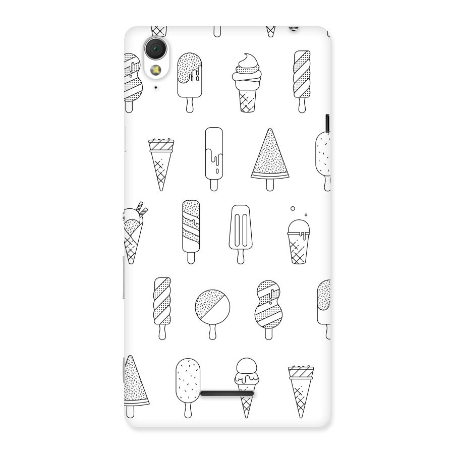 Ice Cream Lines Back Case for Sony Xperia T3