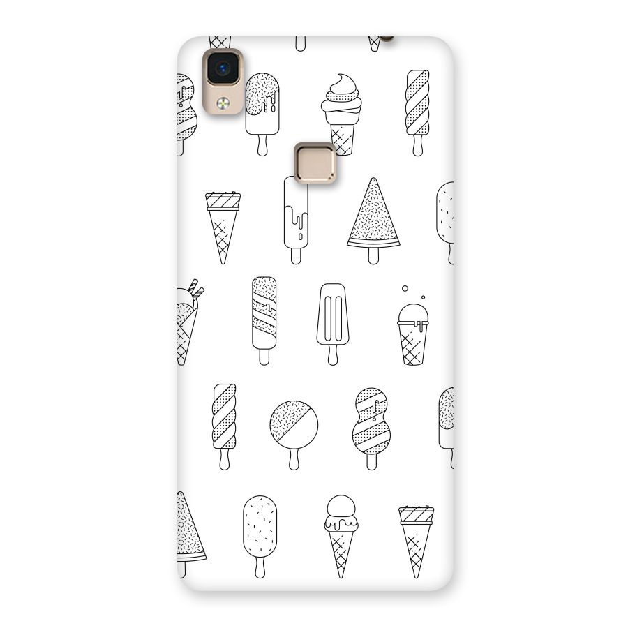 Ice Cream Lines Back Case for V3 Max