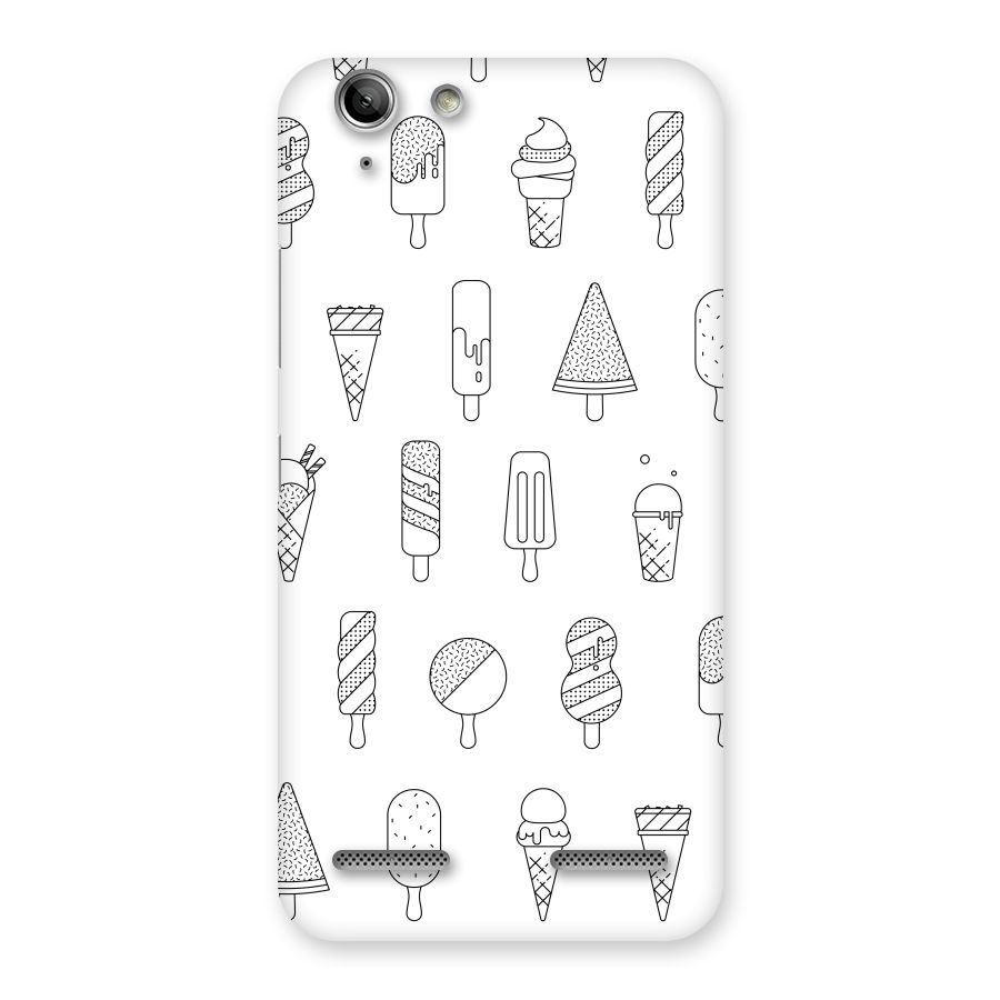 Ice Cream Lines Back Case for Vibe K5
