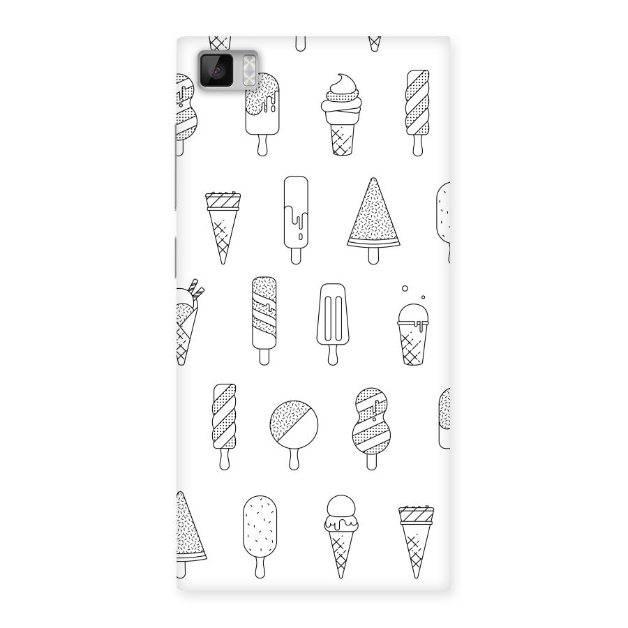 Ice Cream Lines Back Case for Xiaomi Mi3