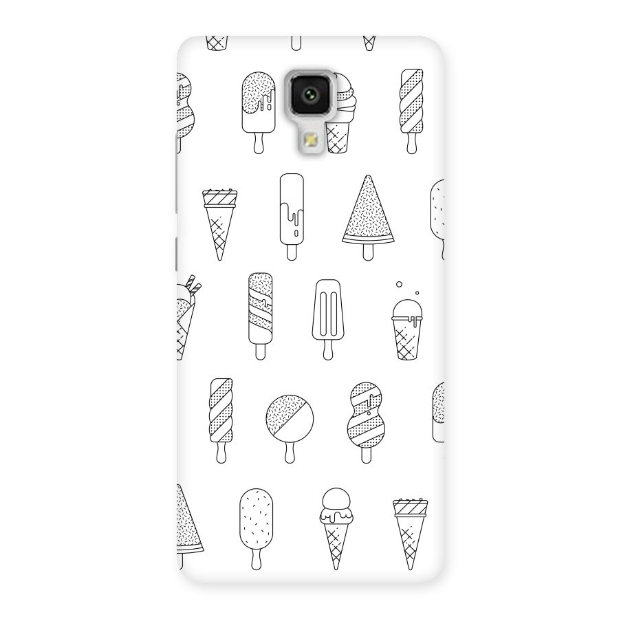 Ice Cream Lines Back Case for Xiaomi Mi 4