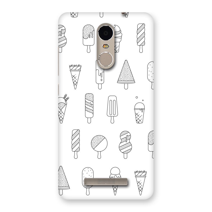 Ice Cream Lines Back Case for Xiaomi Redmi Note 3