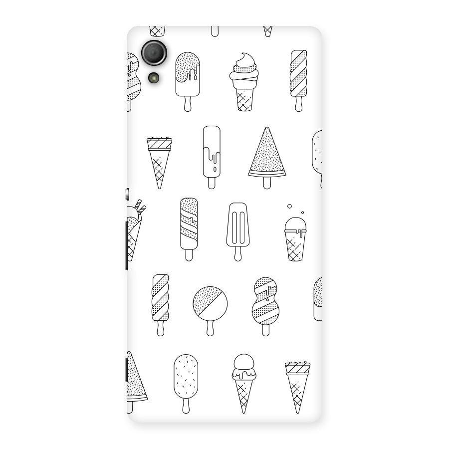 Ice Cream Lines Back Case for Xperia Z3 Plus