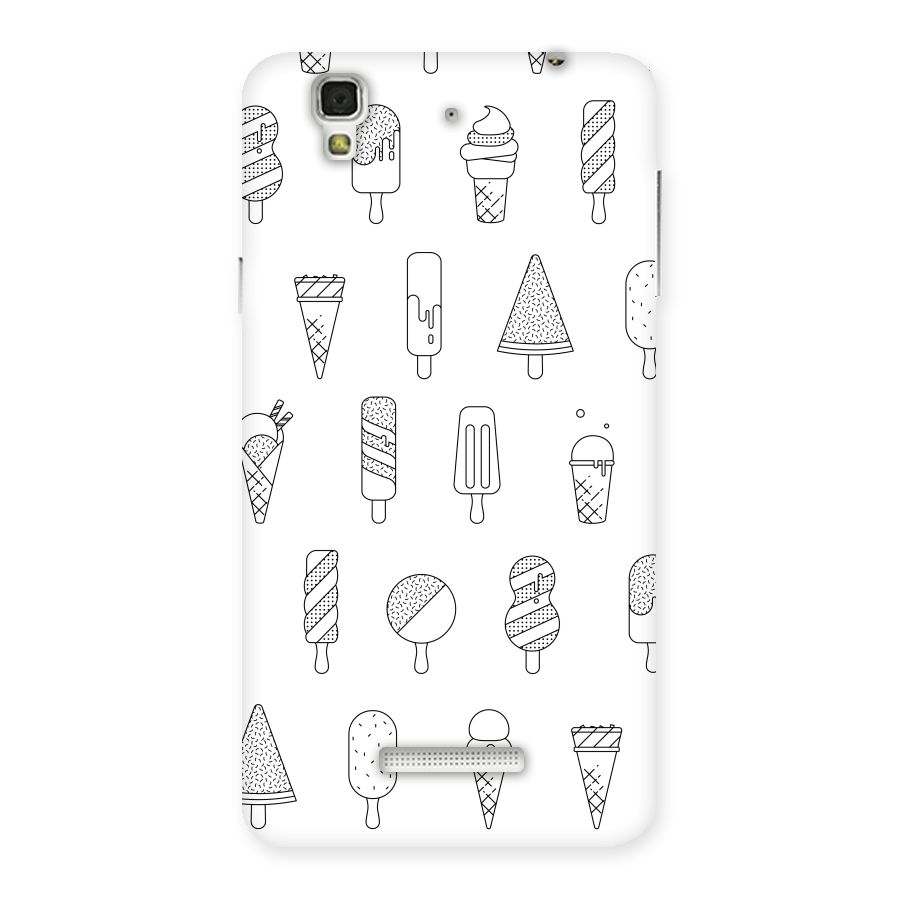 Ice Cream Lines Back Case for YU Yureka Plus