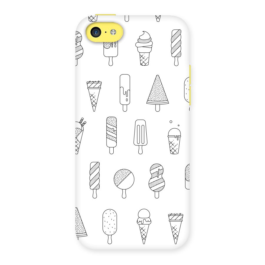 Ice Cream Lines Back Case for iPhone 5C