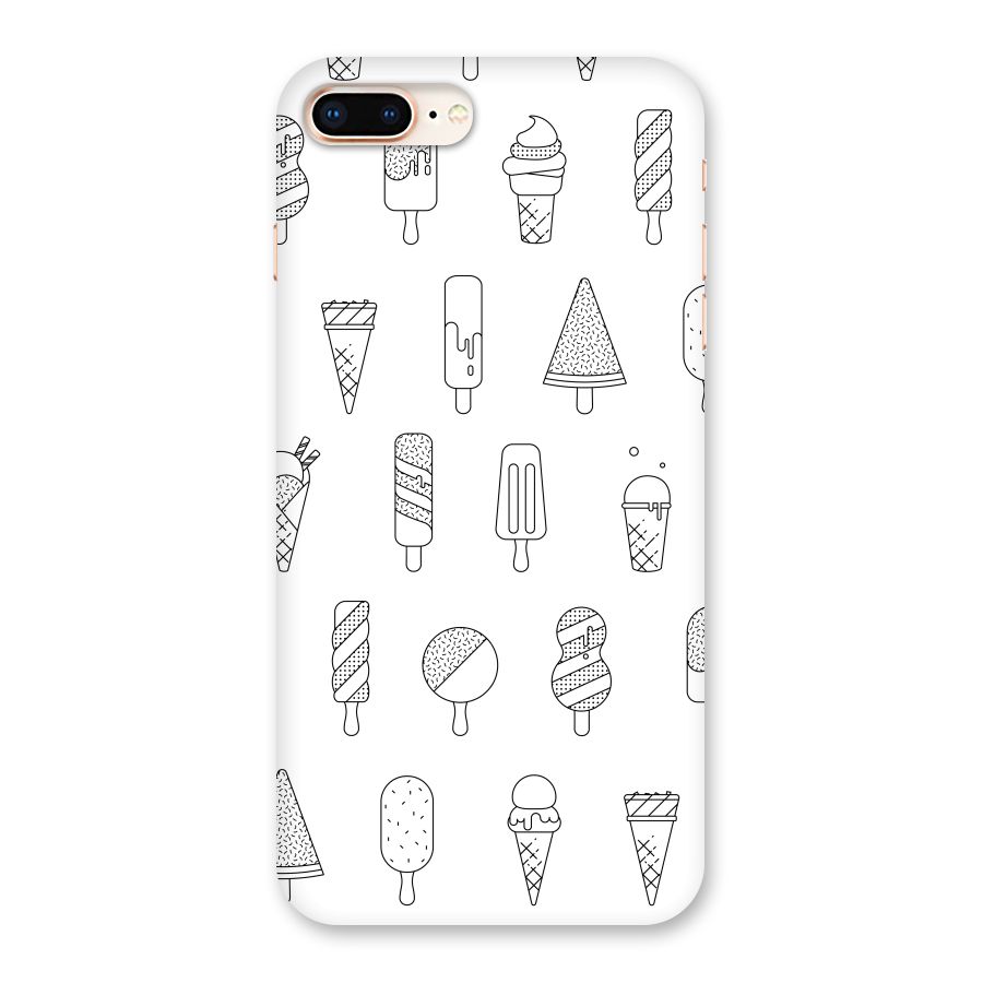 Ice Cream Lines Back Case for iPhone 8 Plus