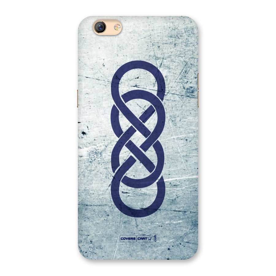 Double Infinity Rough Back Case for Oppo F3 Plus
