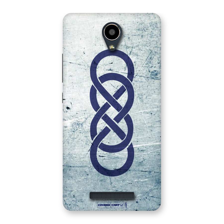 Double Infinity Rough Back Case for Redmi Note 2