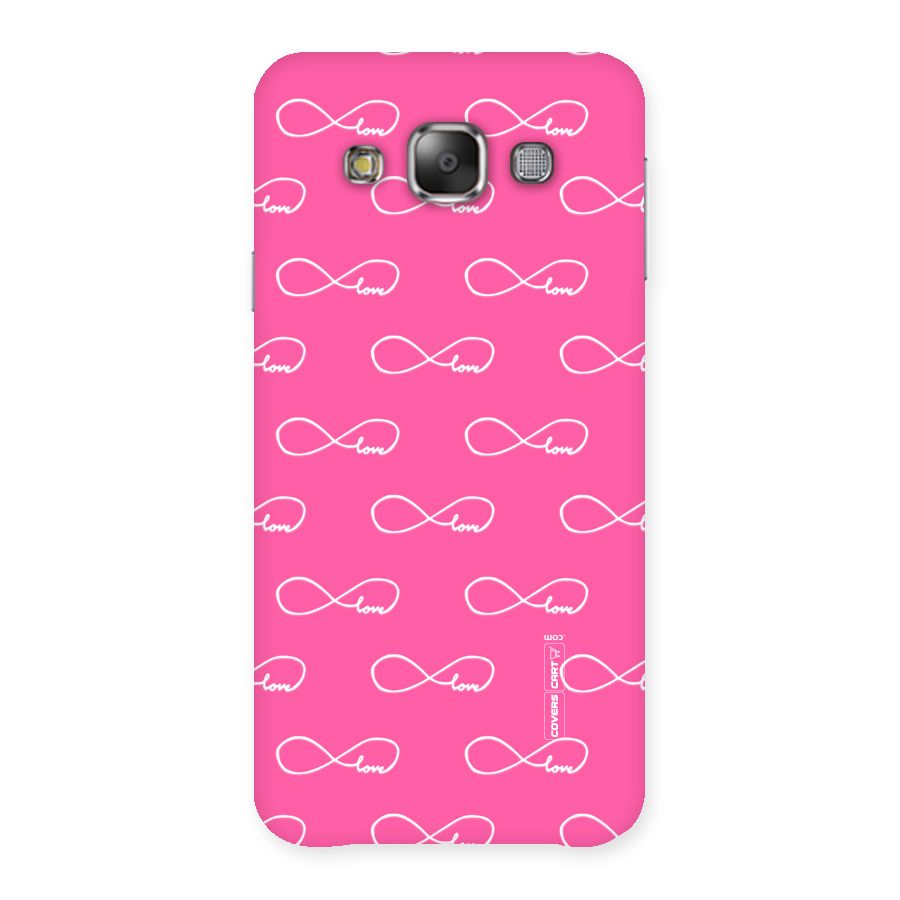 Infinity Love Back Case for Galaxy E7