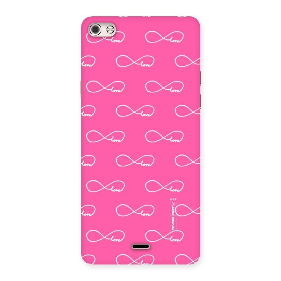 Infinity Love Back Case for Micromax Canvas Silver 5