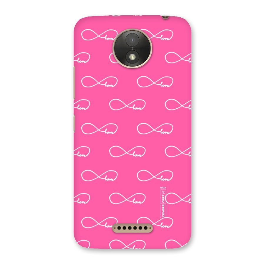 Infinity Love Back Case for Moto C Plus