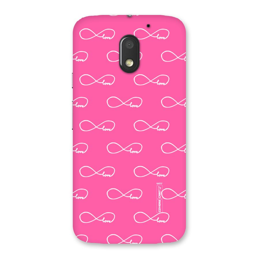 Infinity Love Back Case for Moto E3 Power