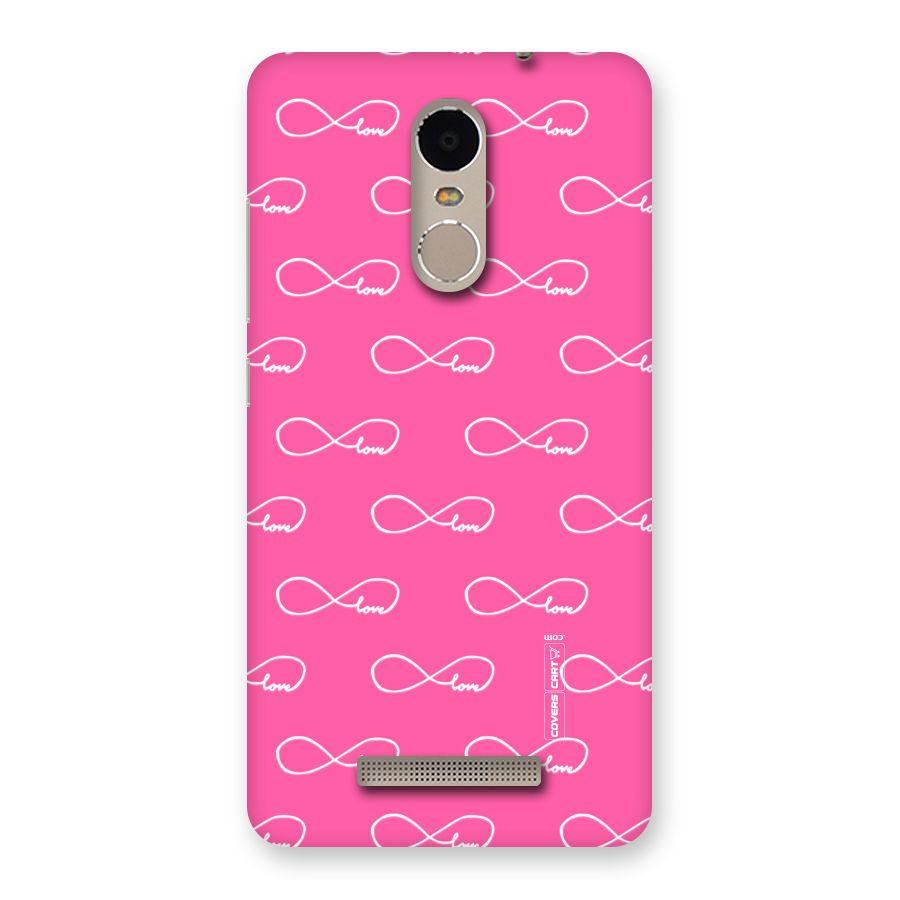 Infinity Love Back Case for Xiaomi Redmi Note 3