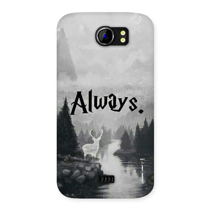 Invisible Deer Back Case for Micromax Canvas 2 A110