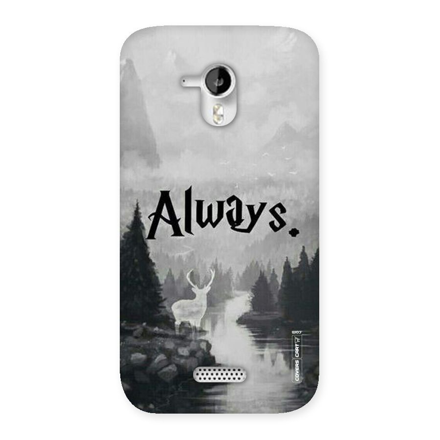Invisible Deer Back Case for Micromax Canvas HD A116