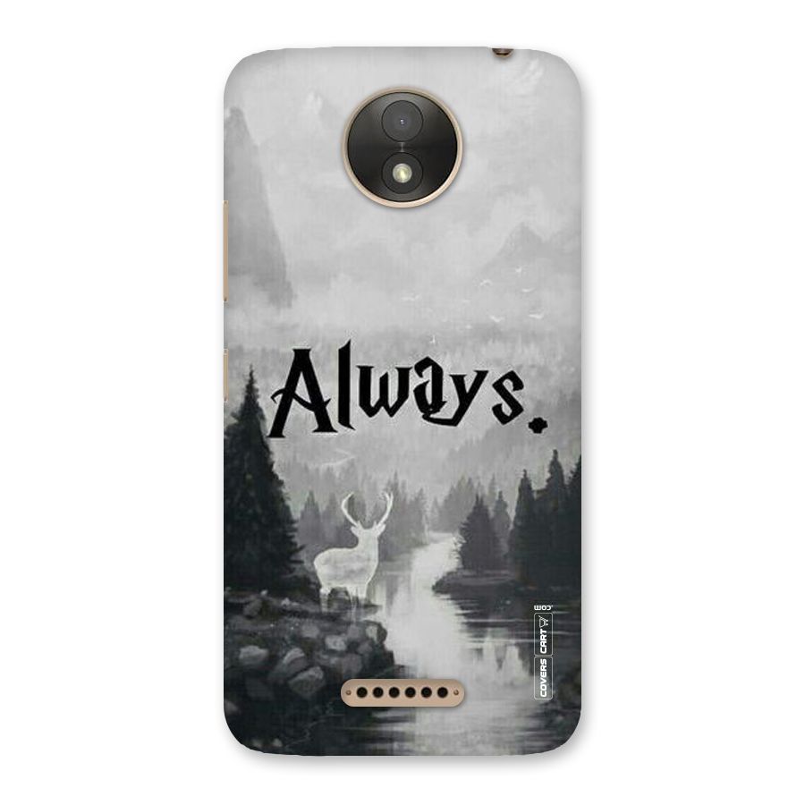 Invisible Deer Back Case for Moto C Plus