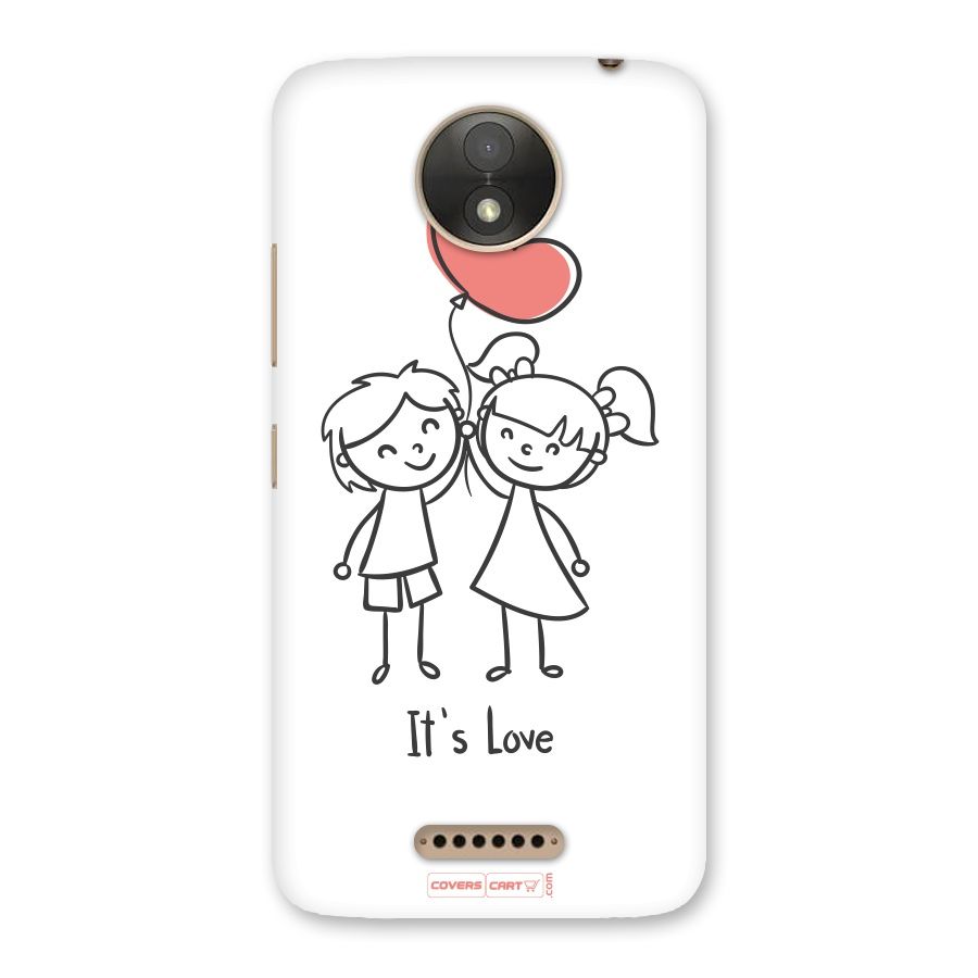 Its Love Back Case for Moto C Plus