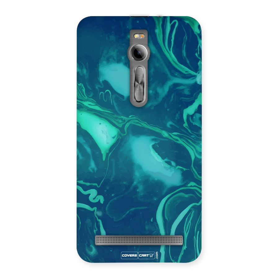 Jazzy Green Marble Texture Back Case for Asus Zenfone 2