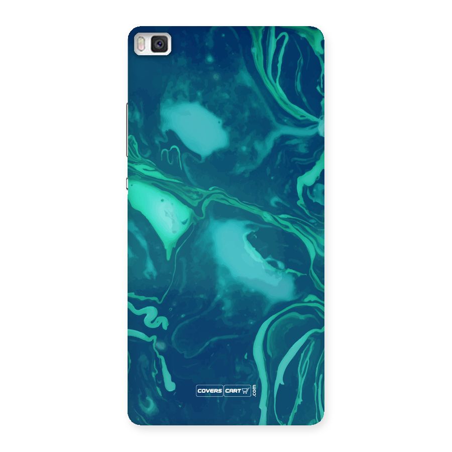 Jazzy Green Marble Texture Back Case for Huawei P8