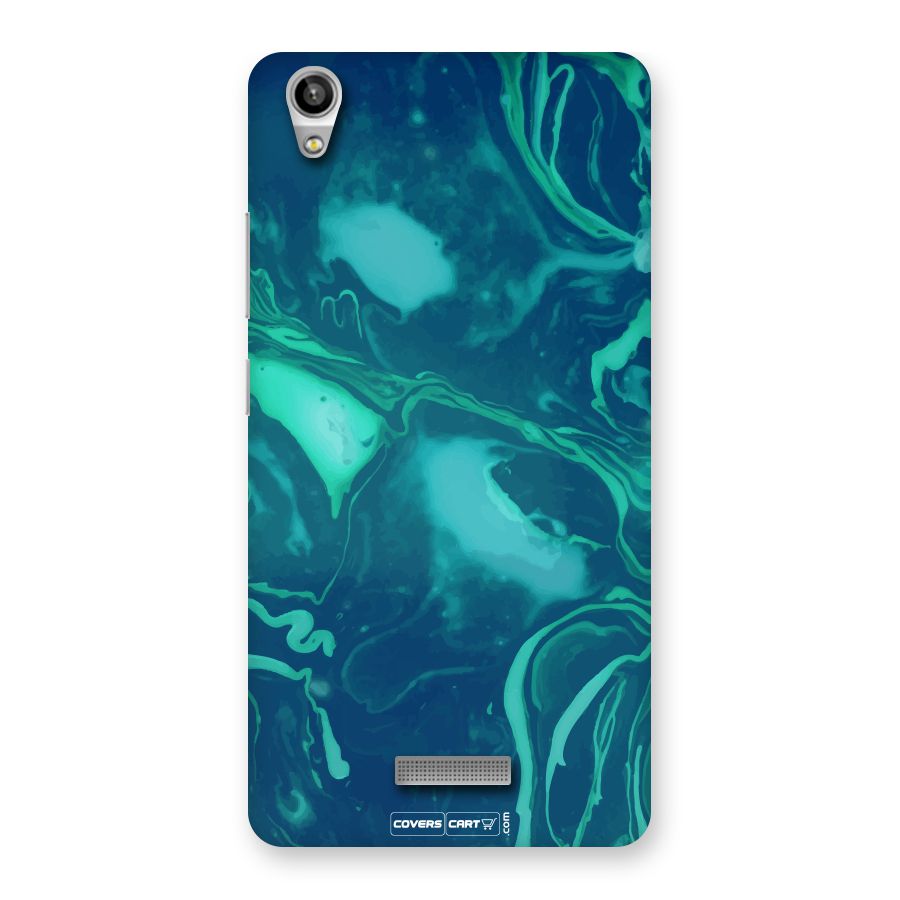 Jazzy Green Marble Texture Back Case for Lava-Pixel-V1
