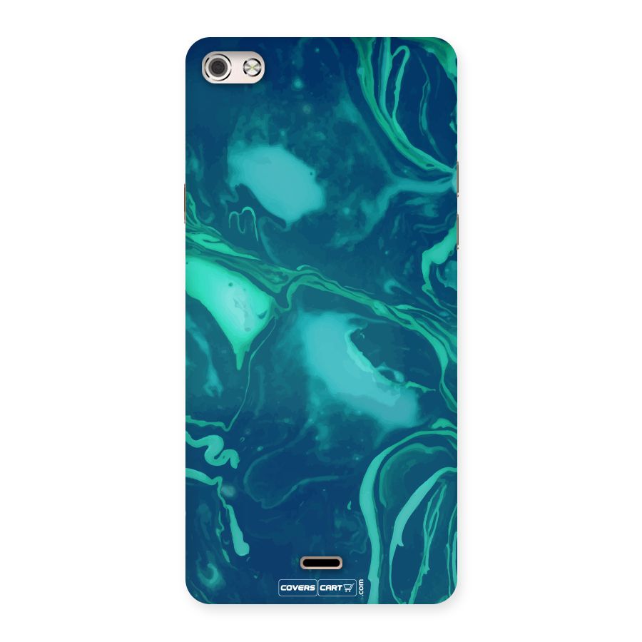 Jazzy Green Marble Texture Back Case for Micromax Canvas Silver 5