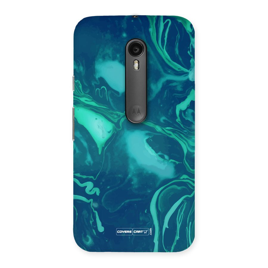Jazzy Green Marble Texture Back Case for Moto G3