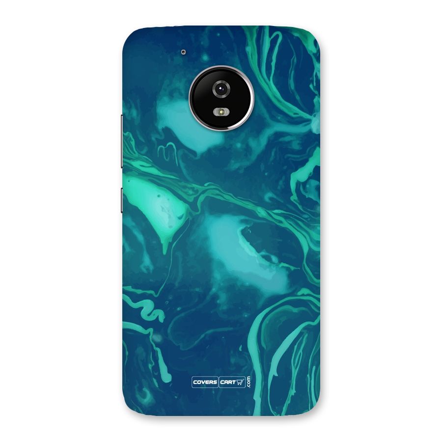 Jazzy Green Marble Texture Back Case for Moto G5