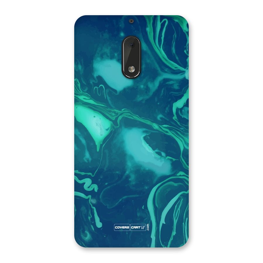 Jazzy Green Marble Texture Back Case for Nokia 6