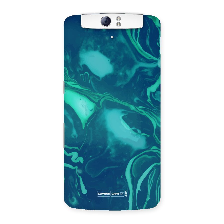 Jazzy Green Marble Texture Back Case for Oppo N1
